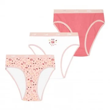 Set van 3 meisjes 'Fancy Cotton Stretch Panties "The Pockets (Slipje) Dim chez FrenchMarket