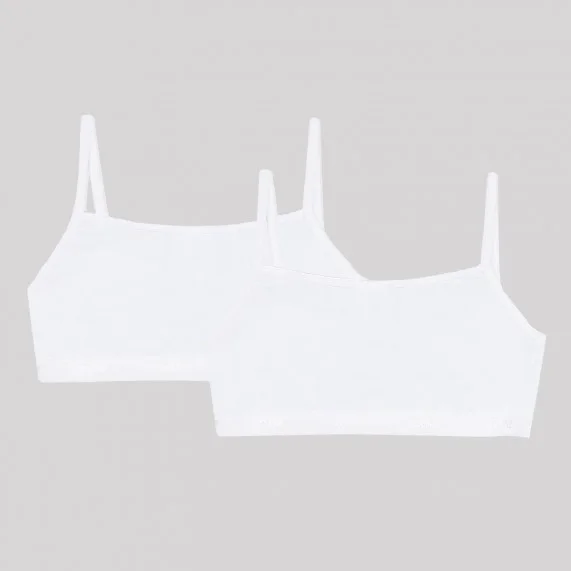 Set di 2 reggiseni da ragazza in cotone biologico (Reggiseni) Dim chez FrenchMarket