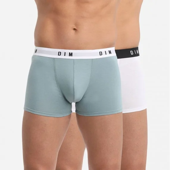 Juego de 2 bóxers de algodón elástico para hombre "Dim Originales" (Boxers) Dim chez FrenchMarket