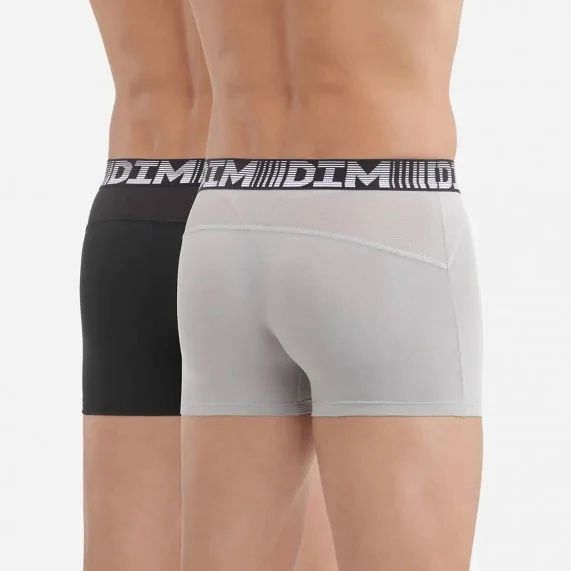 Set di 2 boxer da uomo in cotone 3D Flex Air (Boxer da uomo) Dim chez FrenchMarket