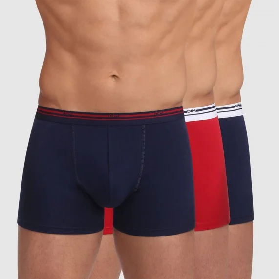 3er-Set Boxershorts für Herren aus Baumwolle Classic Colors (Boxershorts) Dim auf FrenchMarket