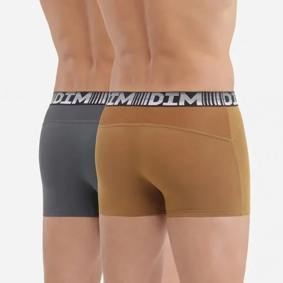 Set di 2 boxer da uomo in cotone 3D Flex Air (Boxer da uomo) Dim chez FrenchMarket