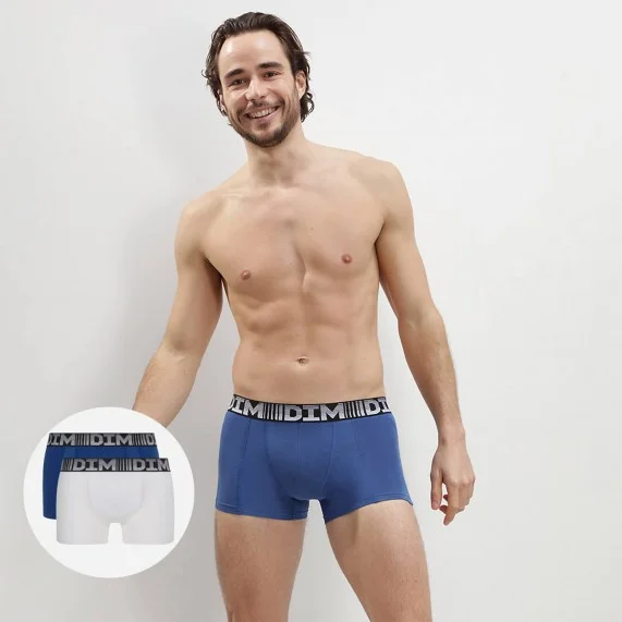 Lot de 2 Boxers Homme Coton 3D Flex Air (Boxers) Dim chez FrenchMarket