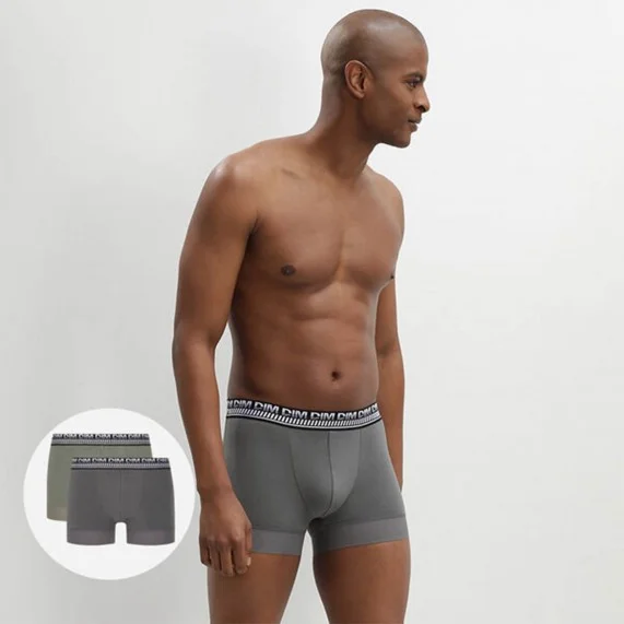 Juego de 2 bóxers de algodón "Stay & Fit" para hombre (Calzoncillos para hombre) Dim chez FrenchMarket