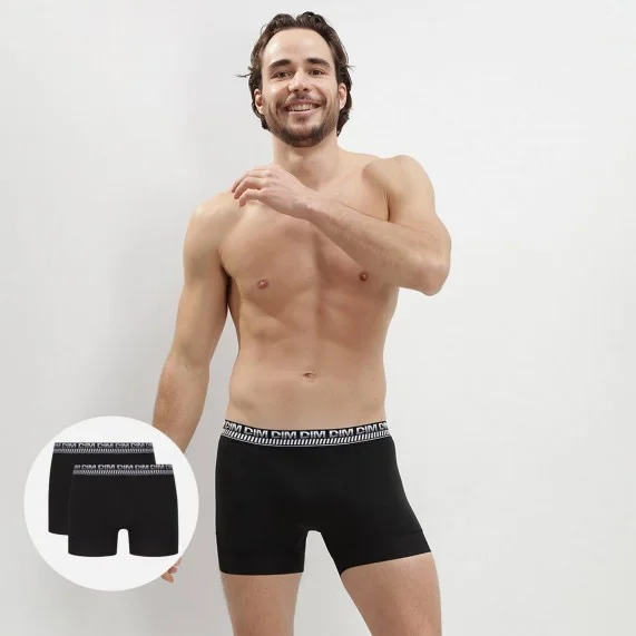 Lot de 2 Boxers Homme Coton "Stay & Fit" (Boxers) Dim chez FrenchMarket