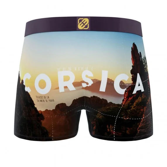 Boxer Homme Microfibre "La Corse" (Boxers Homme) Freegun chez FrenchMarket