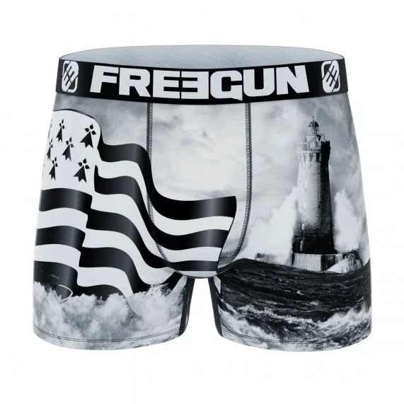 Boxer Homme Microfibre "La Bretagne" (Boxers Homme) Freegun chez FrenchMarket