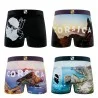 Lot de 4 Boxers Homme Microfibre "La Corse" (Boxers) Freegun chez FrenchMarket