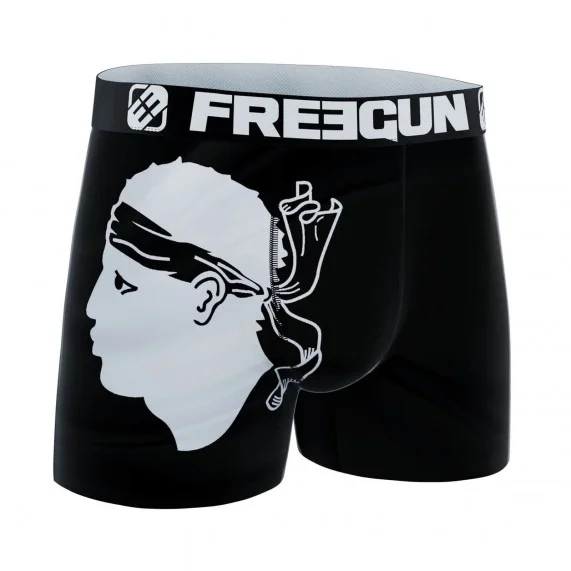 Set di 4 boxer da uomo in microfibra "La Corse (Boxer da uomo) Freegun chez FrenchMarket