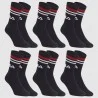 Crew Stripe 6-Pair Pack of Sport Socks (Sports socks) Fila on FrenchMarket