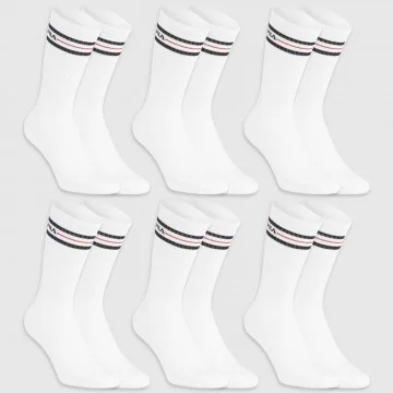 6 Paar Sportsocken Crew 3 Stripe (Sport) Fila auf FrenchMarket