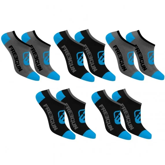 Lot de 5 Paires de Chaussettes Tiges Courtes (Chaussettes de sport) Freegun chez FrenchMarket