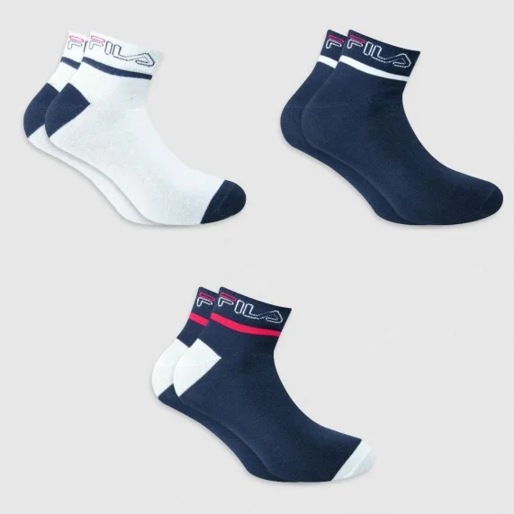 Set van 3 paar katoenen sokken "Kleuren (Sportsokken) Fila chez FrenchMarket