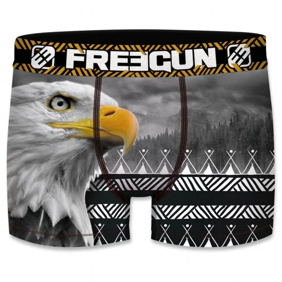 Boxershorts für Männer aus recycelter Mikrofaser "Tiere (Boxershorts) Freegun auf FrenchMarket