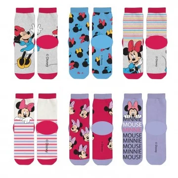 Set van 6 paar Minnie Mouse meisjessokken (Sokken) French Market chez FrenchMarket