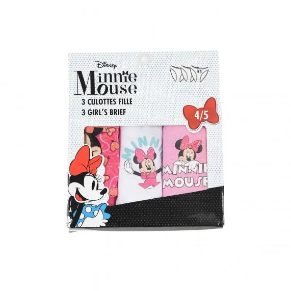 Disney Minnie - Juego de 3 bragas de algodón para niñas (Bragas) French Market chez FrenchMarket