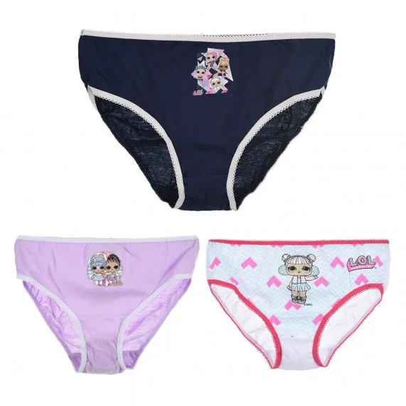 LOL Surprise! - Set of 3 Girls Cotton Panties (Panties) French Market on FrenchMarket