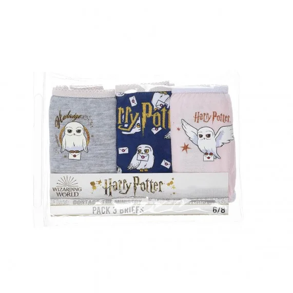 HARRY POTTER - Lot de 3 Culottes Fille en Coton (Culottes) French Market chez FrenchMarket