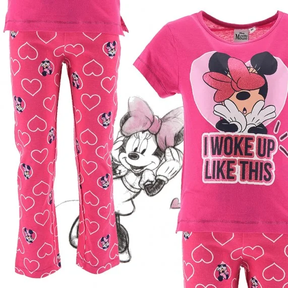 Ensemble de Pyjama Long Coton Fille Minnie Mouse (Ensembles de Pyjama) French Market chez FrenchMarket