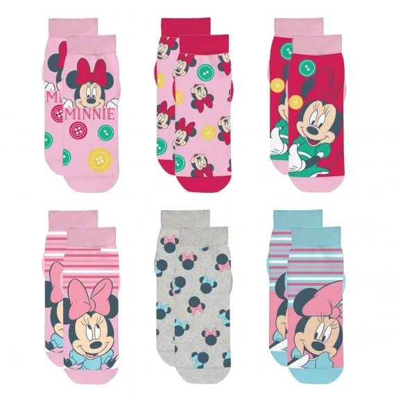 6 Paar Socken, Mädchen, Minnie Mouse (Socken) French Market auf FrenchMarket