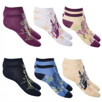 Pack of 6 Pairs of Frozen Girl Socks (Socks) French Market on FrenchMarket