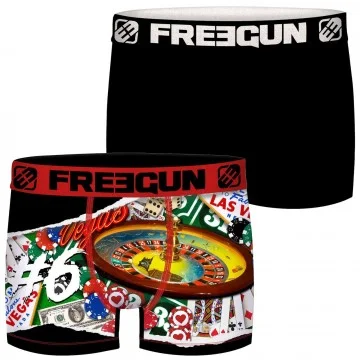 2er-Pack Boxershorts für Männer "15th Anniversary" (Boxershorts für Männer) Freegun auf FrenchMarket