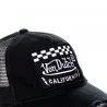 Cappellino da camionista nero California Damier (Cappellino) Von Dutch chez FrenchMarket