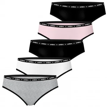 Juego de 5 calzoncillos de algodón para mujer (Bragas) Umbro chez FrenchMarket