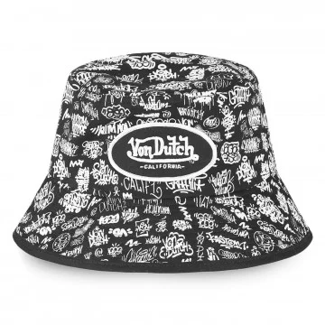 Bucket Hat "Graffiti" hoed (Bobs) Von Dutch chez FrenchMarket