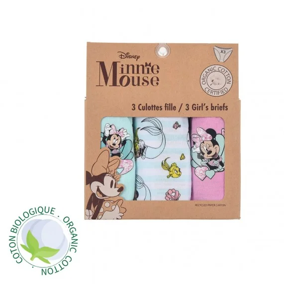 Disney Minnie - 3er-Set Baumwollhöschen für Mädchen (Höschen) French Market auf FrenchMarket