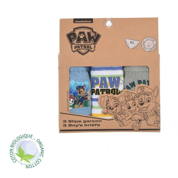 The Paw Patrol - 3er-Set Baumwollslips für Jungen (Briefs) French Market auf FrenchMarket