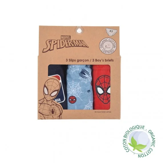 MARVEL Spider-Man - 3er-Set Baumwollslips für Jungen (Briefs) French Market auf FrenchMarket