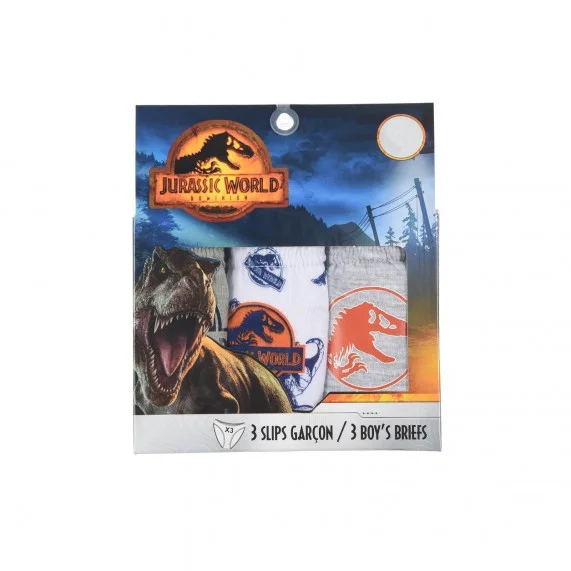 Jurassic World - 3er-Set Baumwollslips für Jungen (Briefs) French Market auf FrenchMarket