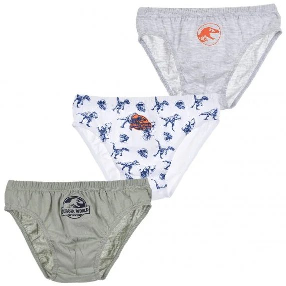 Jurassic World - Set di 3 slip per ragazzi in cotone (Slip) French Market chez FrenchMarket