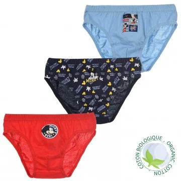 DISNEY Mickey - Set di 3 slip per ragazzi in cotone (Slip) French Market chez FrenchMarket