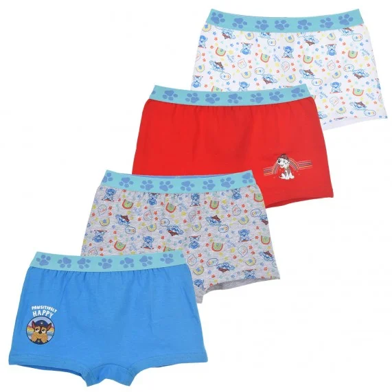 Juego de 4 bóxers de algodón para niños Paw Patrol (Boxers) French Market chez FrenchMarket