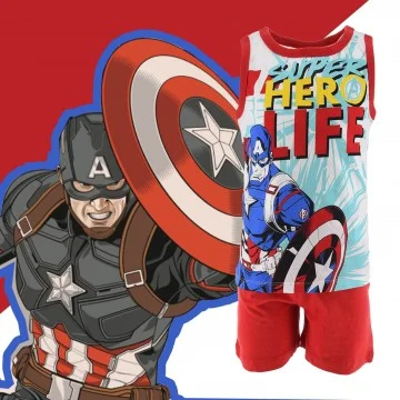 Captain America Boy's Pyjama Set (Pyjama-Sets) French Market auf FrenchMarket