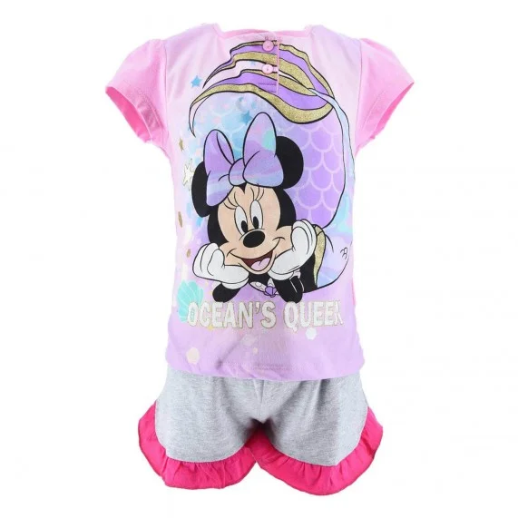 Korte meisjespyjama Minnie Disney Ocean's Queen (Ensemble de Pyjama) French Market chez FrenchMarket