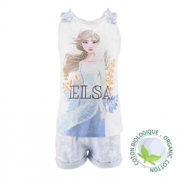 Girl's Frozen Organic Cotton Pyjama Tank Top (Pyjama Sets) French Market on FrenchMarket