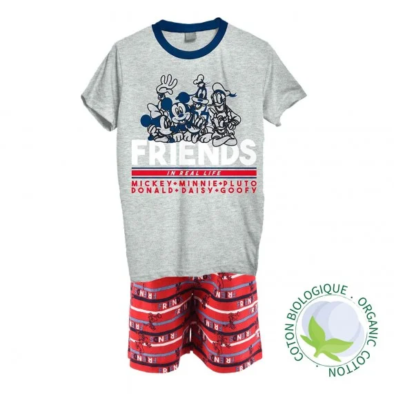 Korte pyjama in biologisch katoen voor jongens MICKEY (Pyjama sets) French Market chez FrenchMarket