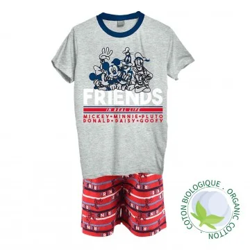 Korte pyjama in biologisch katoen voor jongens MICKEY (Pyjama sets) French Market chez FrenchMarket