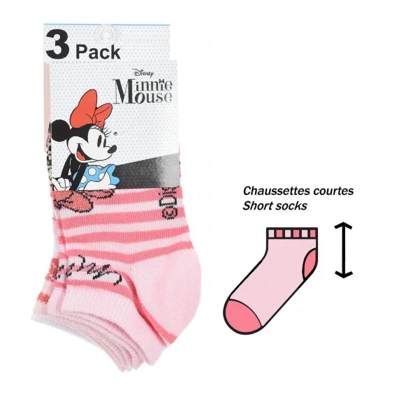 Pack de 6 pares de calcetines Minnie Mouse para niña (Calcetines) French Market chez FrenchMarket