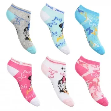 Pack of 6 Pairs of Girl's Minnie Mouse Socks (Socks) French Market on FrenchMarket