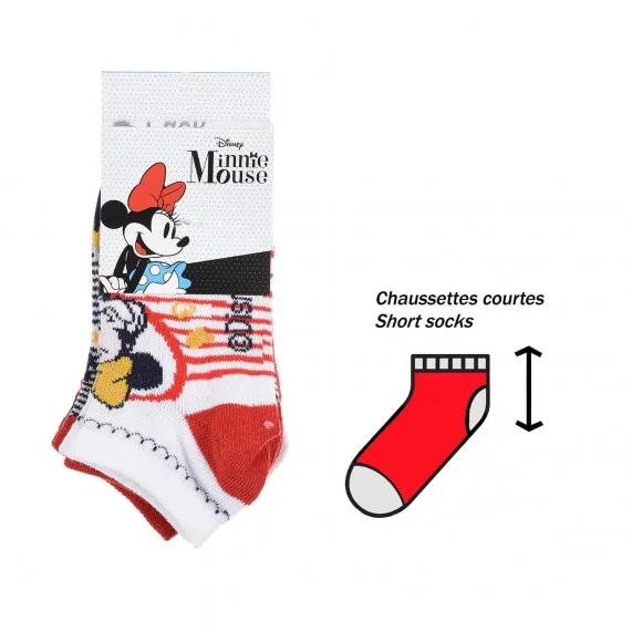 Lot de 6 Paires de Socquettes Fille Minnie Mouse (Chaussettes) French Market chez FrenchMarket