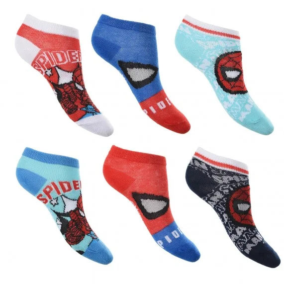 Calcetines MARVEL Spider-Man de niño, paquete de 6 unidades (Fantasías) French Market chez FrenchMarket