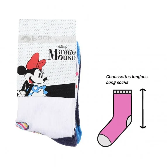 Pack de 6 pares de calcetines Minnie Mouse para niña (Calcetines) French Market chez FrenchMarket