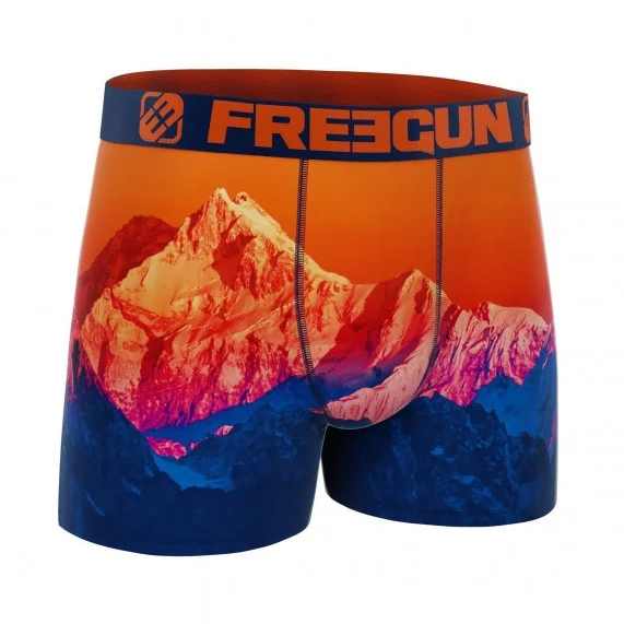 Boxershorts für Männer aus recycelter Mikrofaser "Paysage 3 (Boxershorts) Freegun auf FrenchMarket