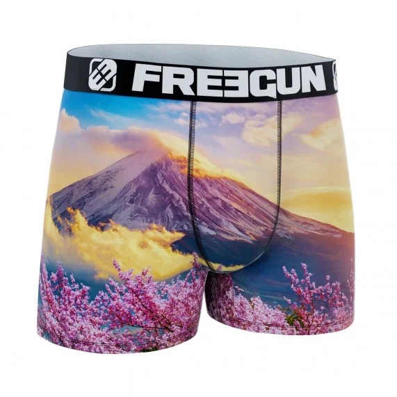 Men's Recycled Microfiber Boxer "Landscape 3 (Boxers) Freegun on FrenchMarket