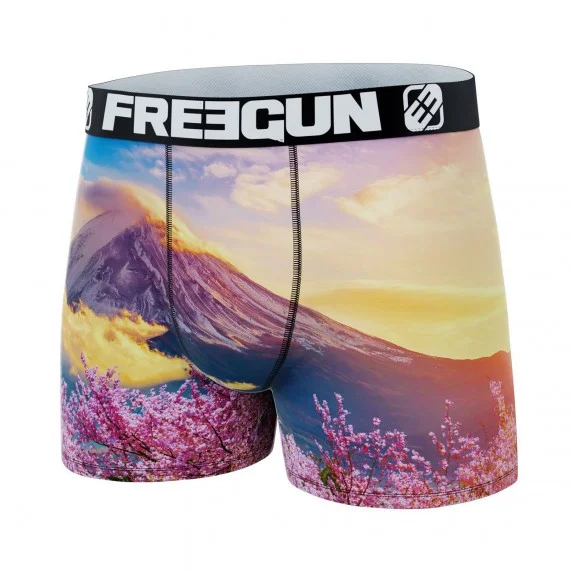 Men's Recycled Microfiber Boxer "Landscape 3 (Boxers) Freegun on FrenchMarket