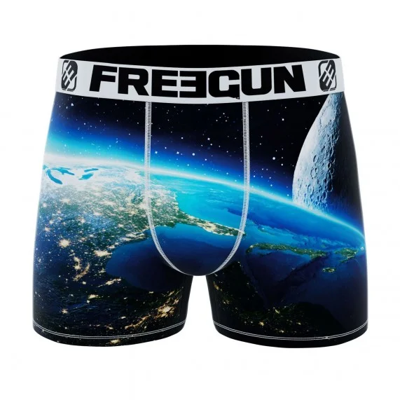 Boxer Homme Microfibre Recyclé "Paysage 3" (Boxers Homme) Freegun chez FrenchMarket